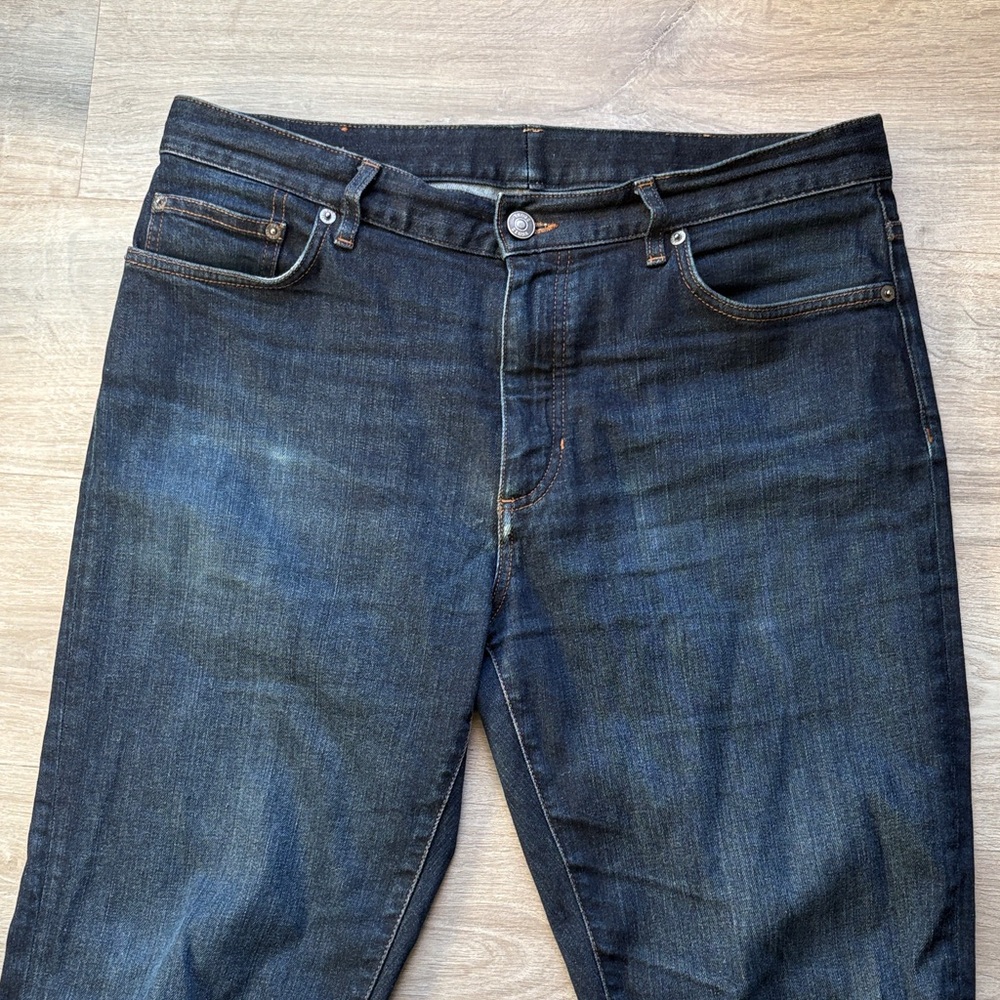 Zegna Men's Dark Indigo Relaxed Jeans